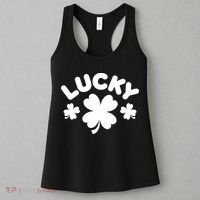 Lucky St Patricks Day Clover Festive Women's Tank Top thumb 3
