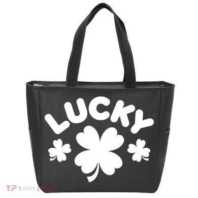 Lucky St Patricks Day Clover Festive Bag