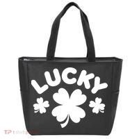Lucky St Patricks Day Clover Festive Tote Bag thumb 0