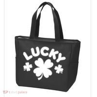 Lucky St Patricks Day Clover Festive Tote Bag thumb 3
