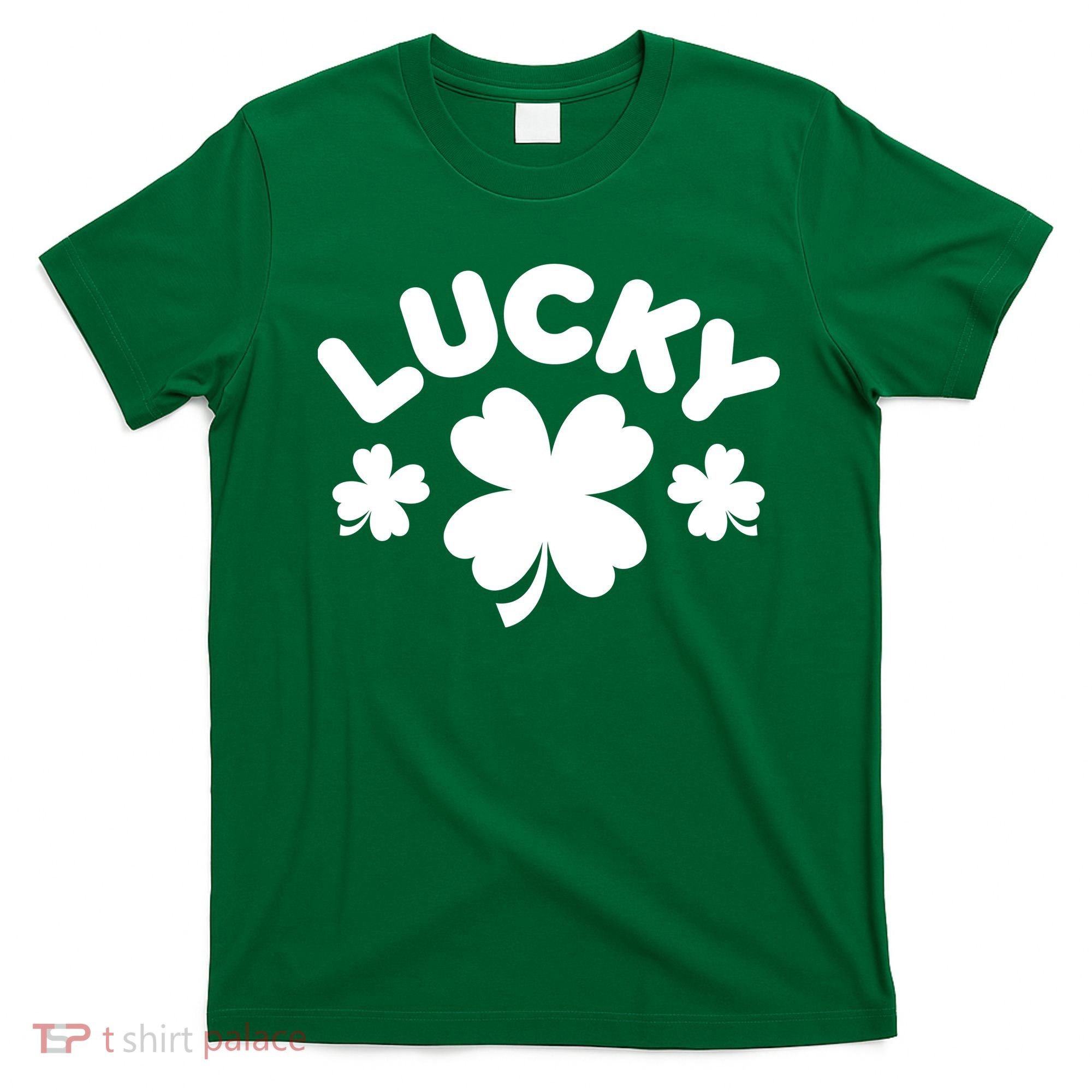 Lucky St Patricks Day Clover Festive T-Shirt