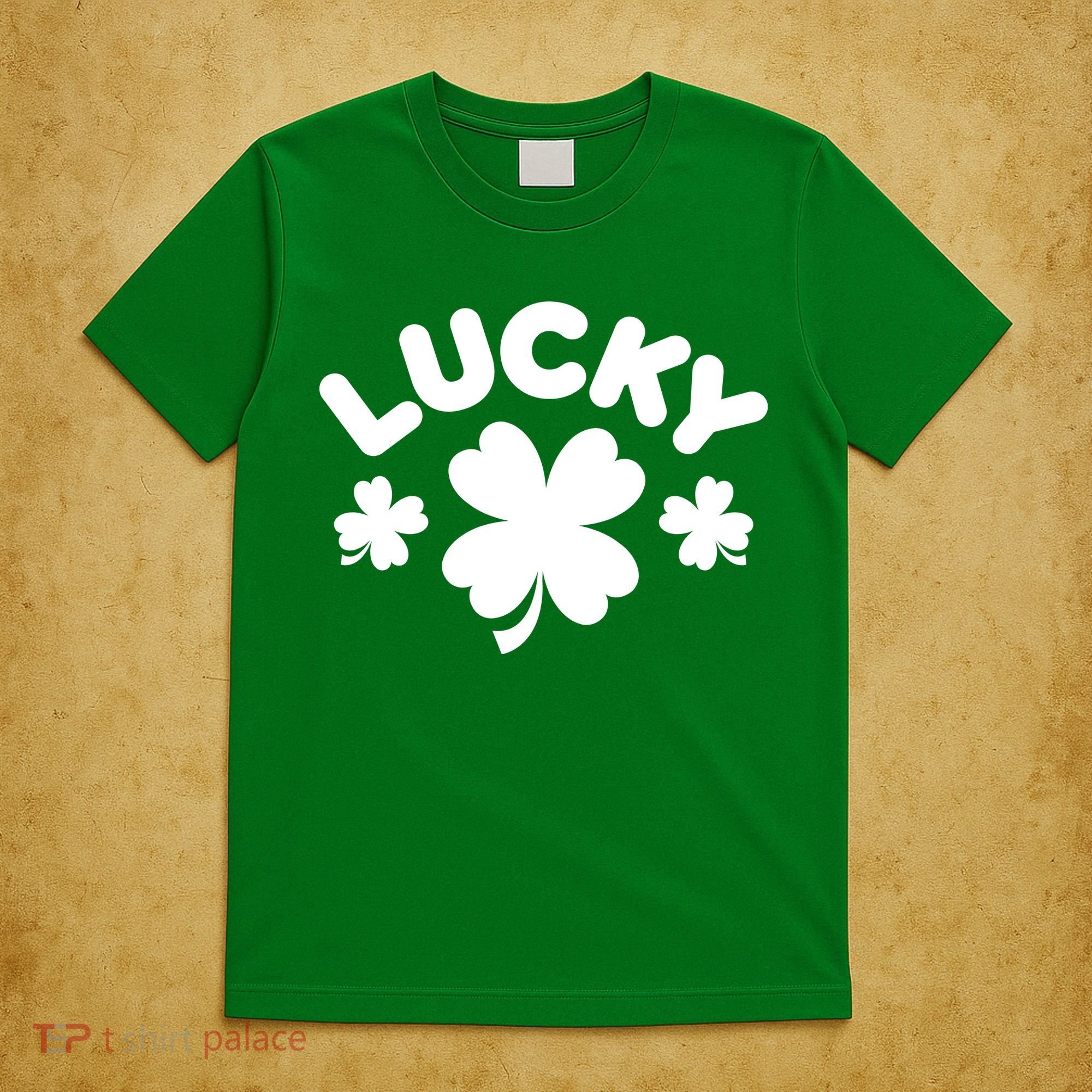 Lucky St Patricks Day Clover Festive T-Shirt