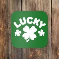 Lucky St Patricks Day Clover Festive Coaster thumb 0