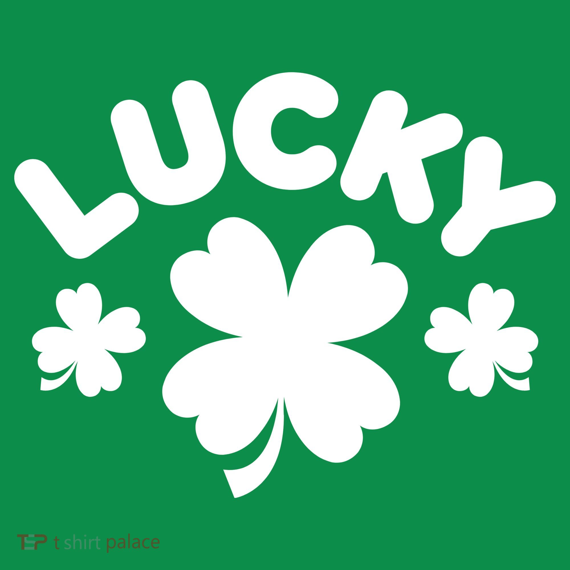 Lucky St Patricks Day Clover Festive Mousepad