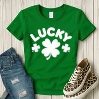 Lucky St Patricks Day Clover Festive Women's T-Shirt thumb 3