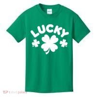 Lucky St Patricks Day Clover Festive Kids T-Shirt thumb 0