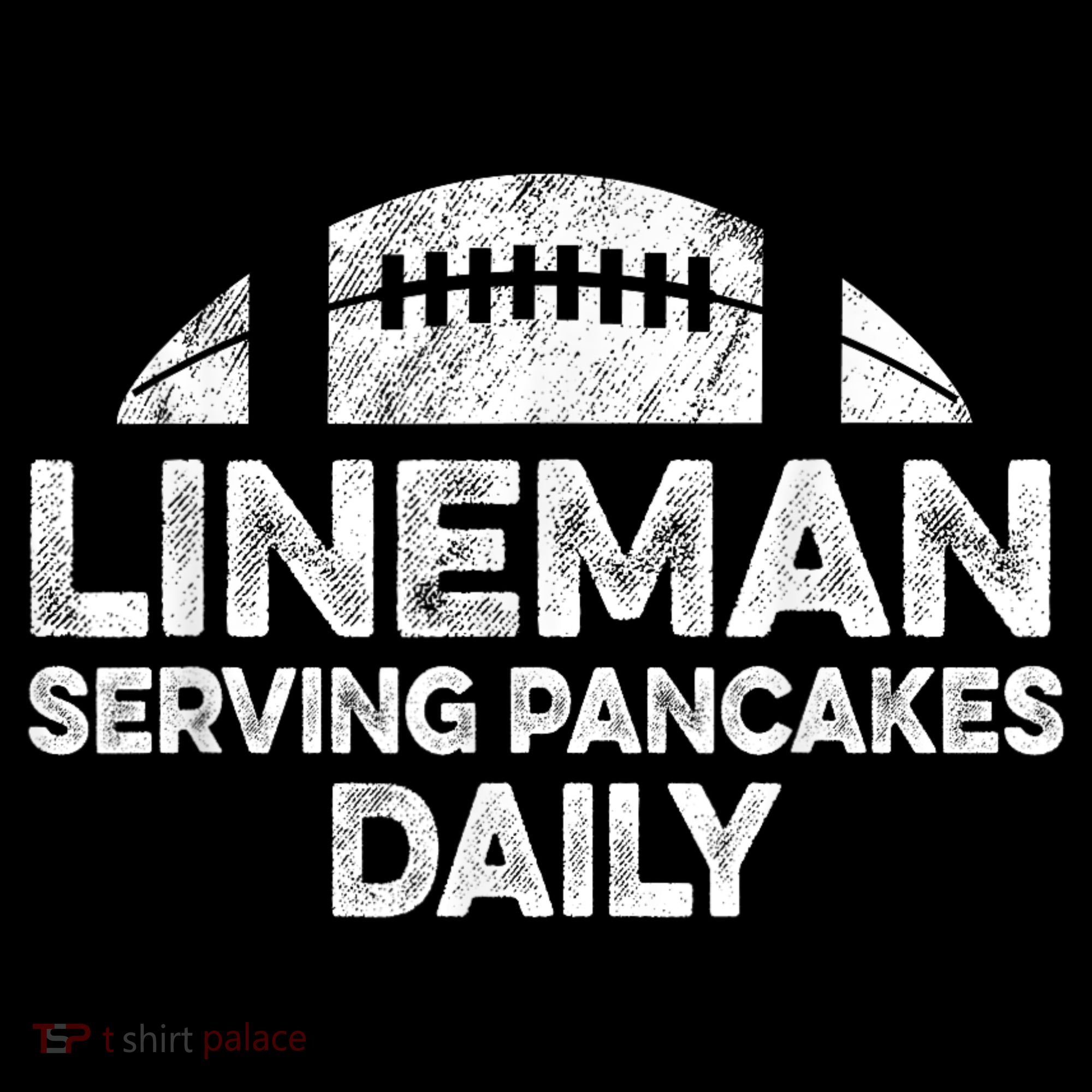 Lineman Serving Pancakes Daily Football Offensive Lineman Women's Hoodie