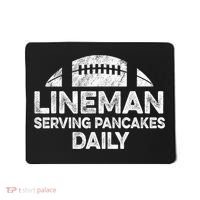 Lineman Serving Pancakes Daily Football Offensive Lineman Mousepad thumb 0