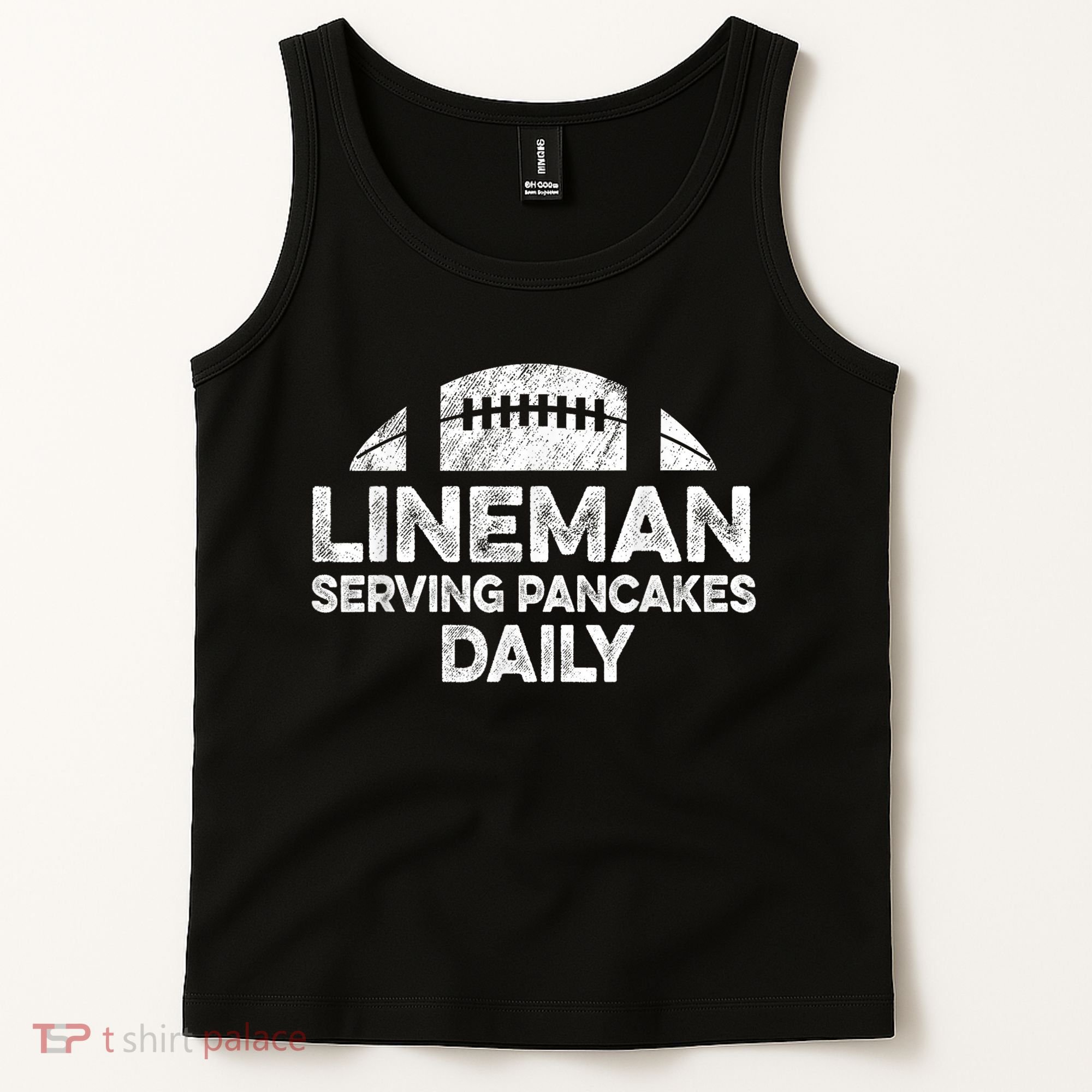 Lineman Serving Pancakes Daily Football Offensive Lineman Tank Top