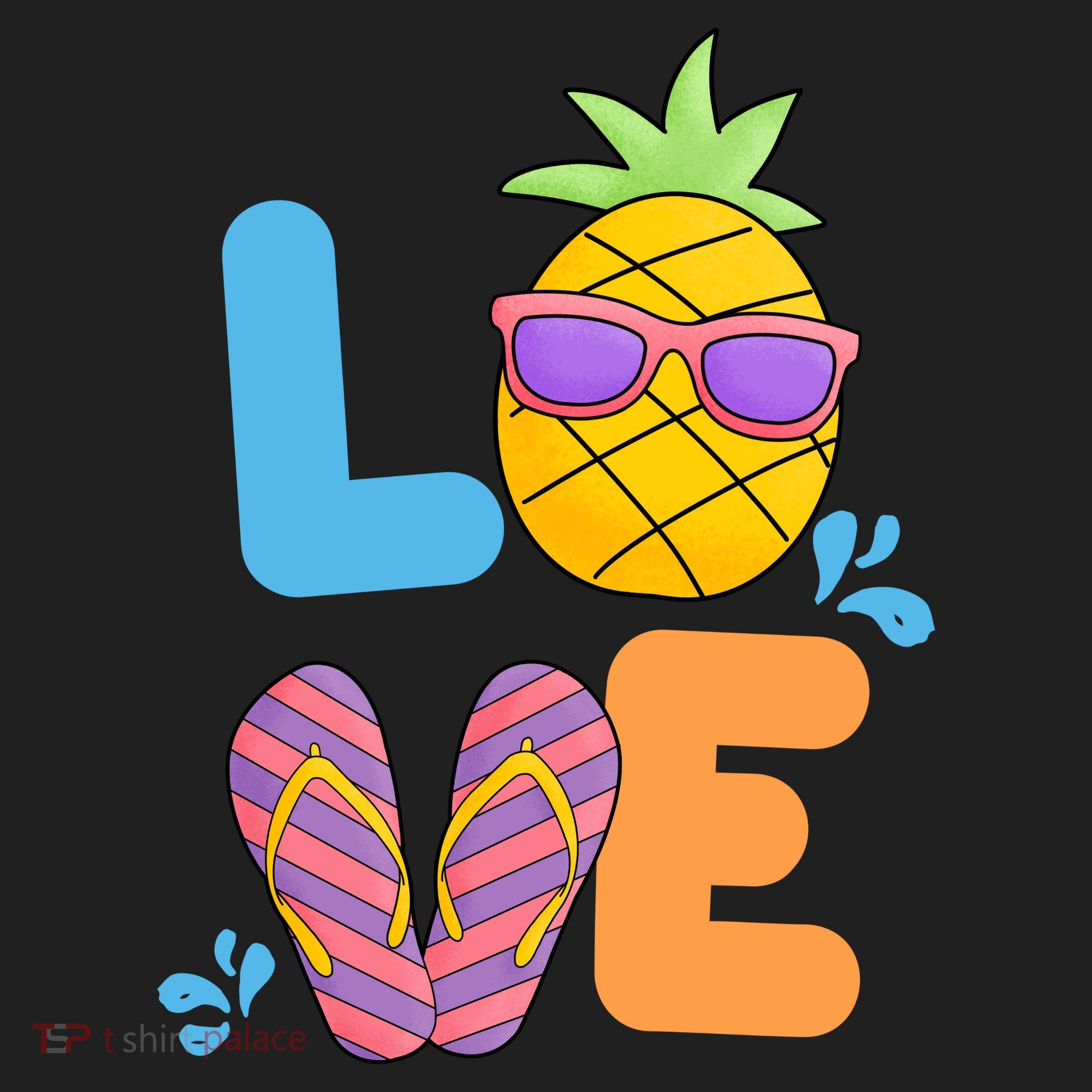 Love Summer Pineapple Cute Women's Sweatshirt