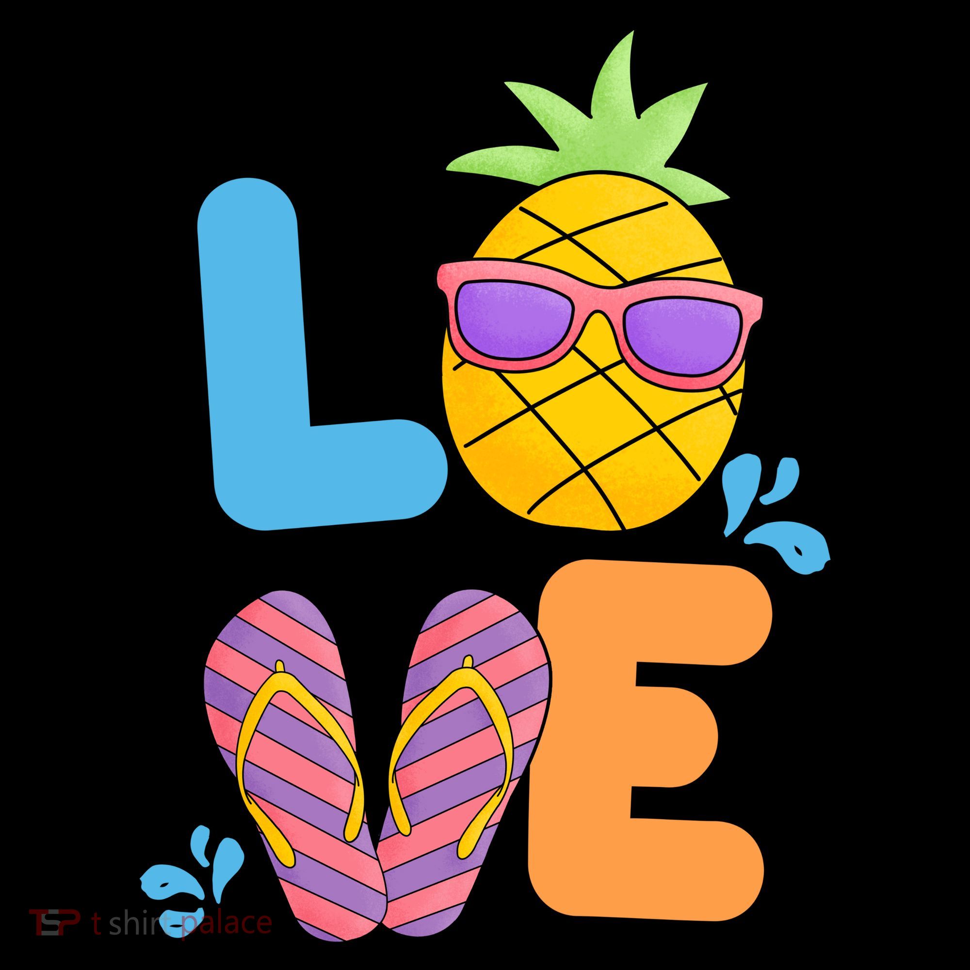 Love Summer Pineapple Cute Coaster