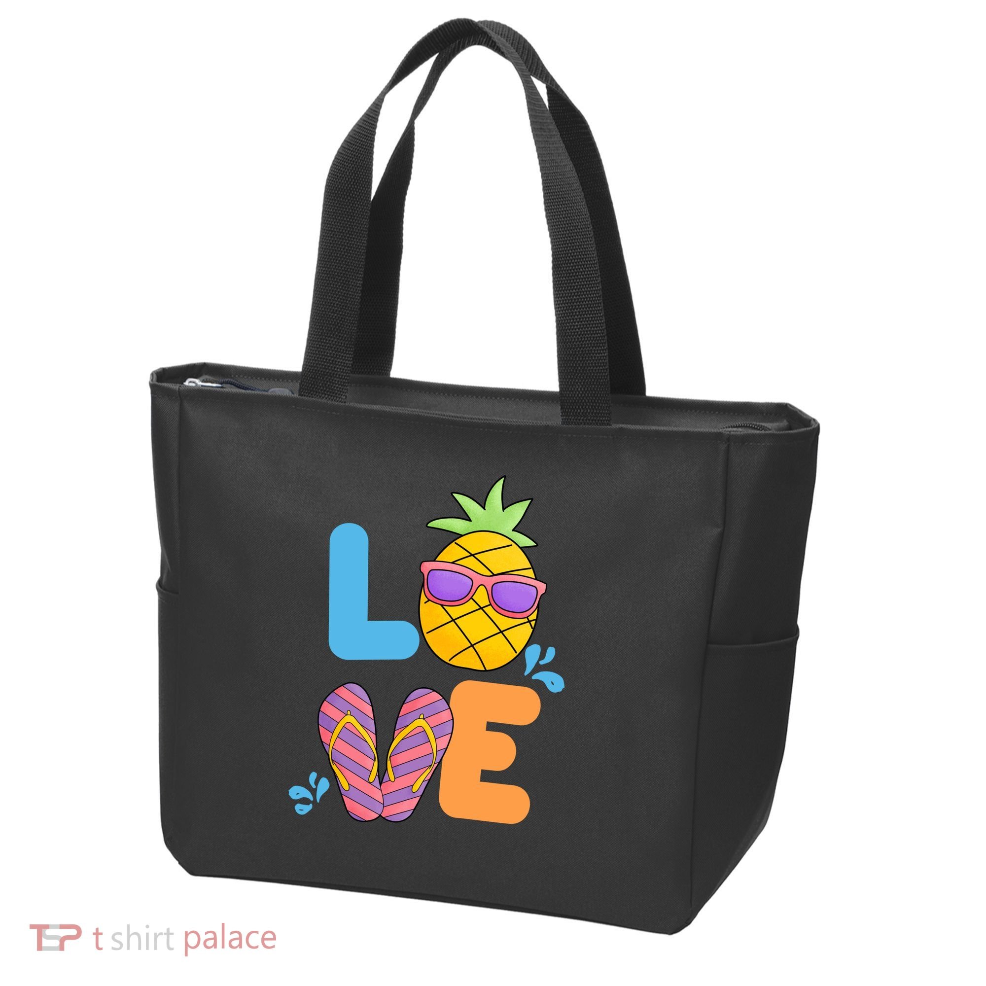Love Summer Pineapple Cute Tote Bag