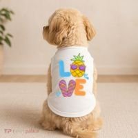 Love Summer Pineapple Cute Doggie Tank thumb 2