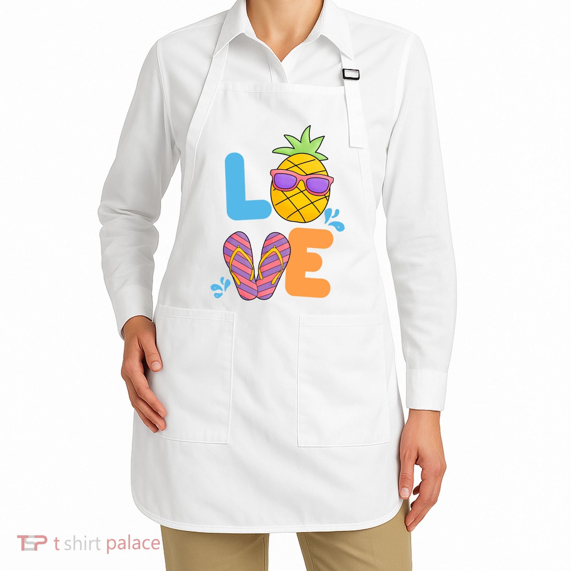 Love Summer Pineapple Cute Apron