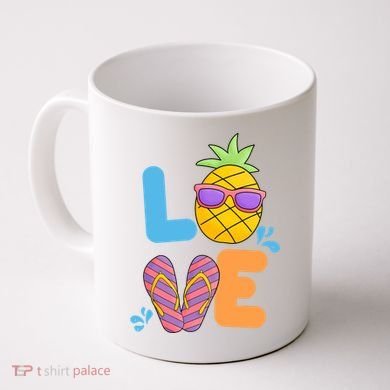 Love Summer Pineapple Cute Coffee Mug