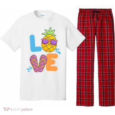 Love Summer Pineapple Cute Pajama Set