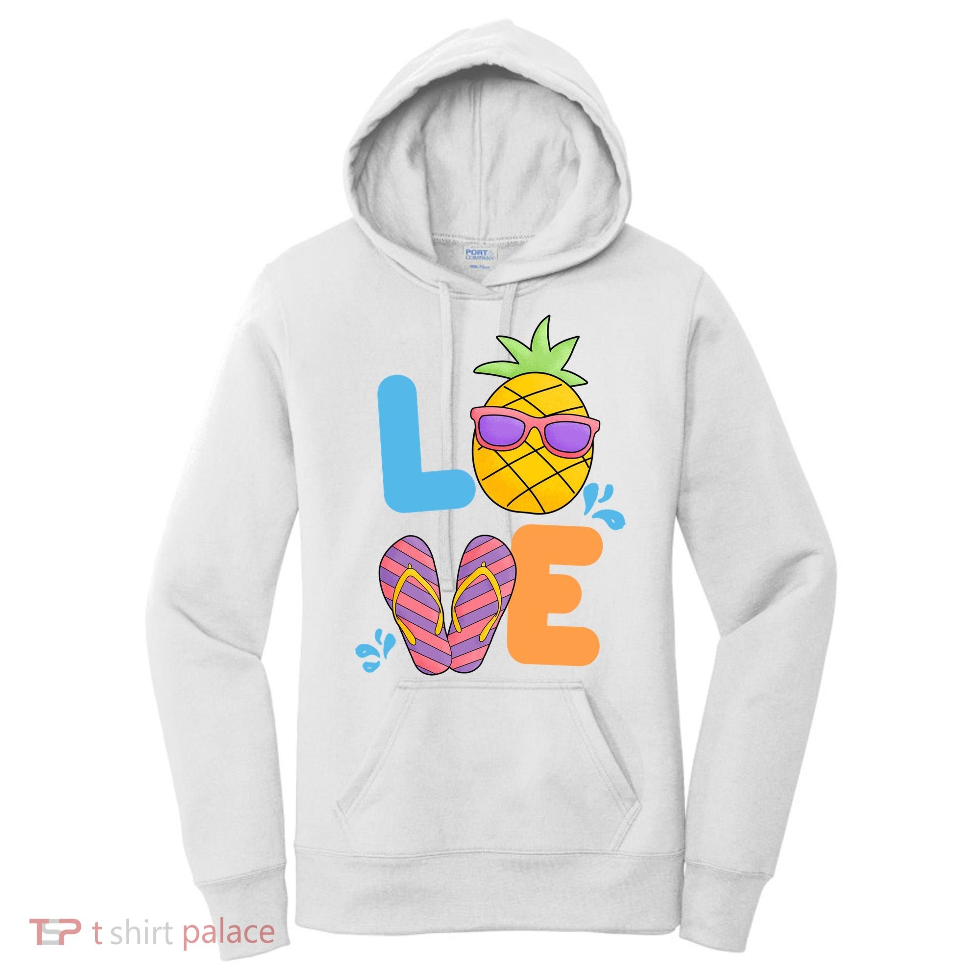 Love Summer Pineapple Cute Women's Hoodie