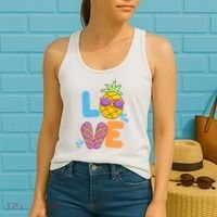 Love Summer Pineapple Cute Women's Tank Top thumb 2