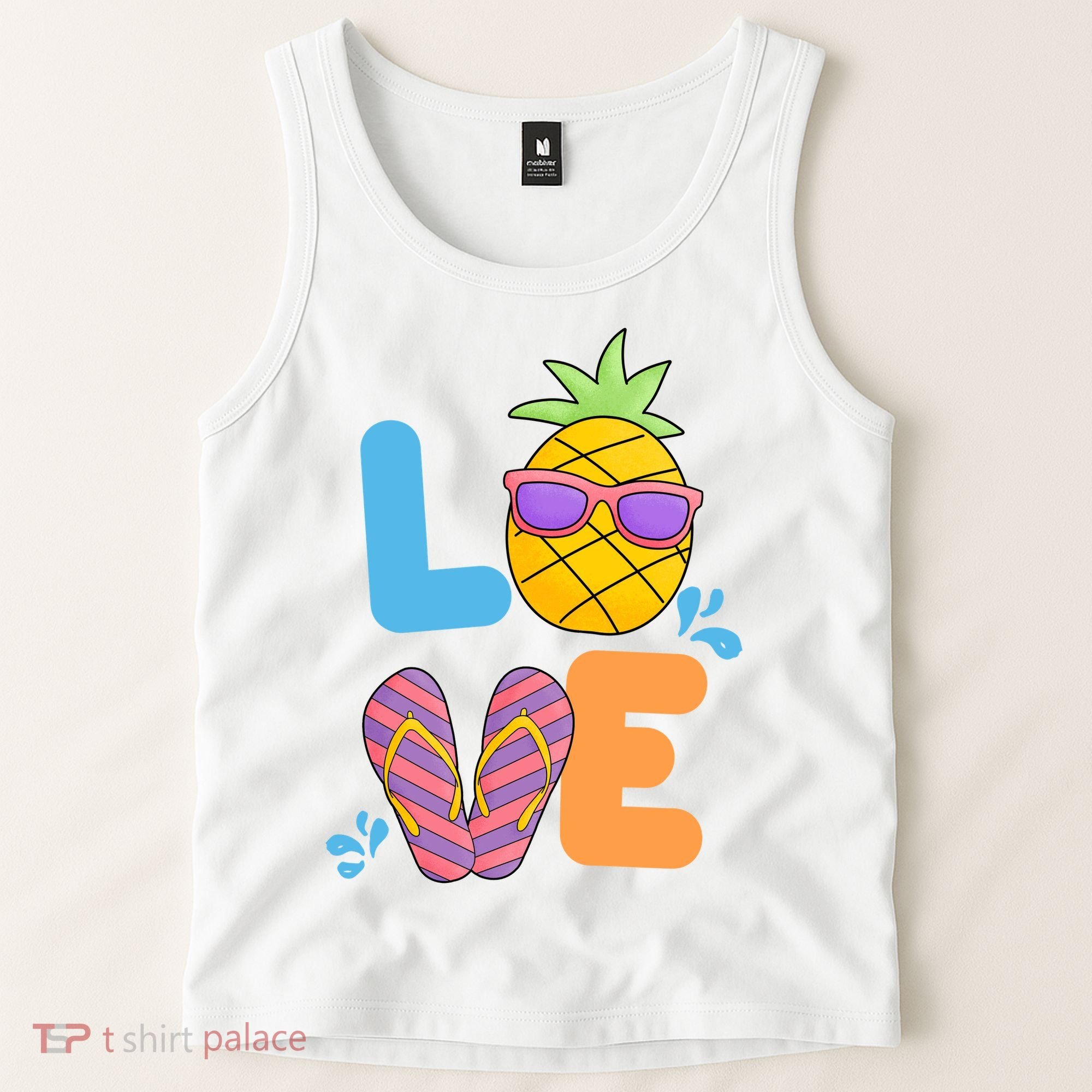 Love Summer Pineapple Cute Tank Top