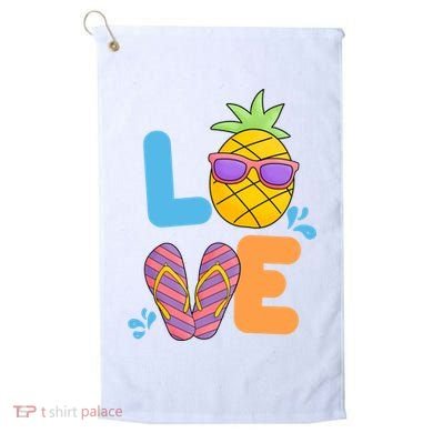 Love Summer Pineapple Cute Golf Towel