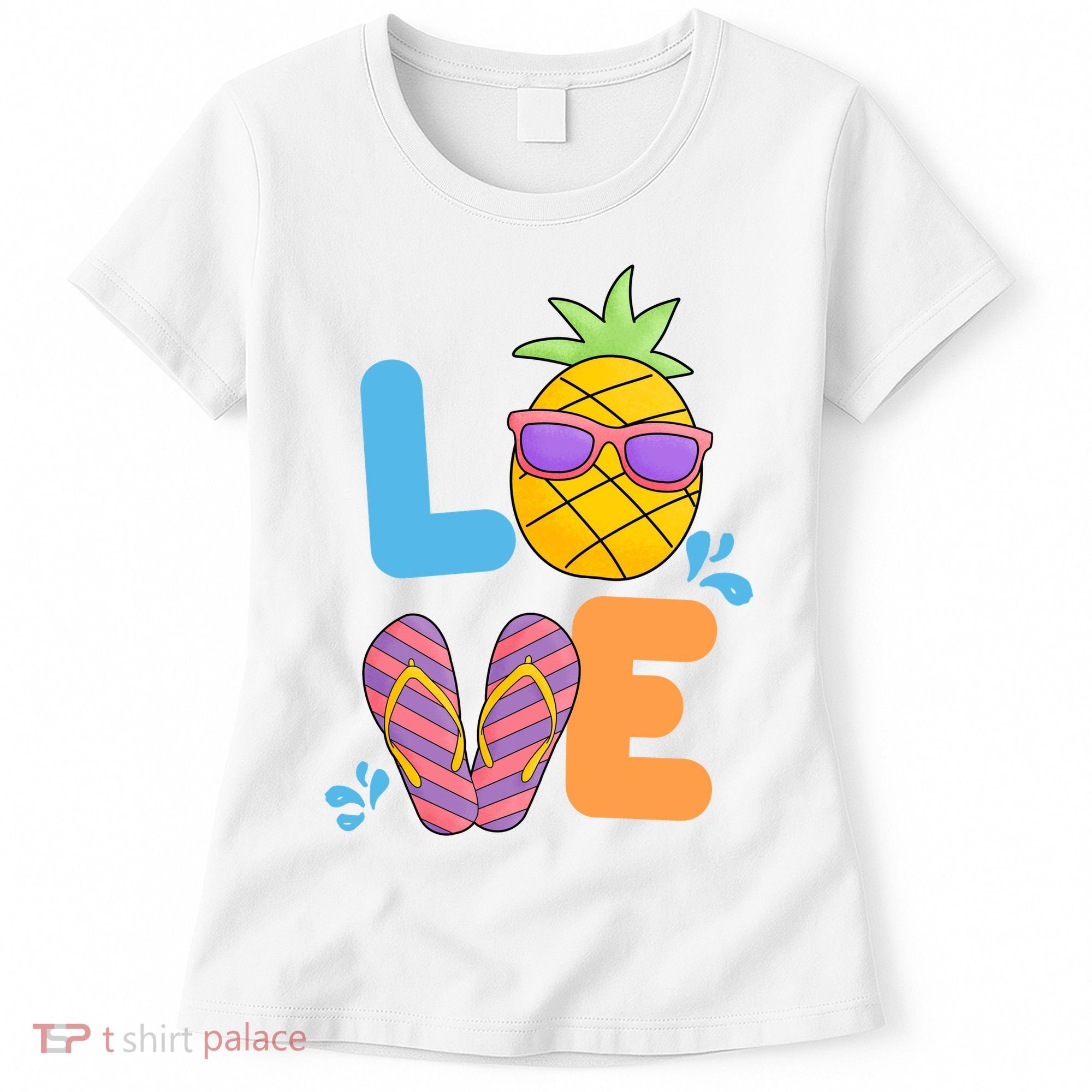 Love Summer Pineapple Cute Women's T-Shirt