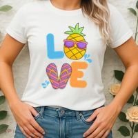 Love Summer Pineapple Cute Women's T-Shirt thumb 2