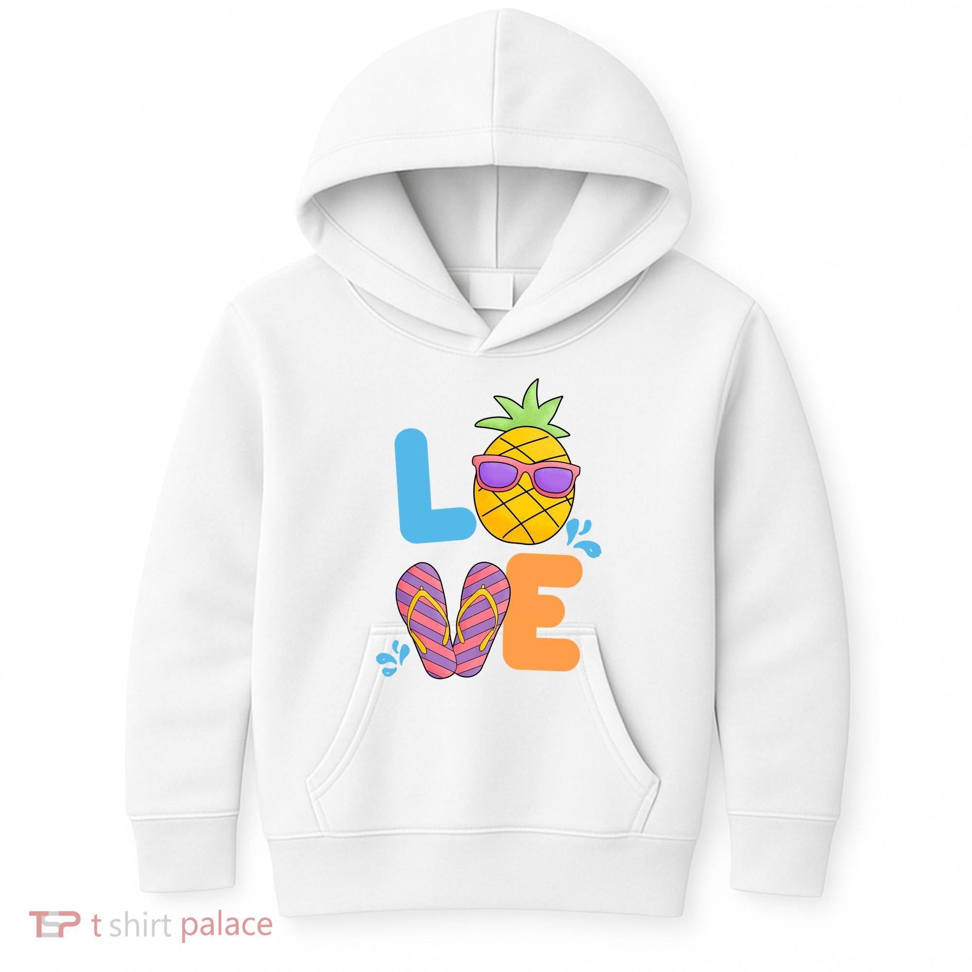 Love Summer Pineapple Cute Kids Hoodie