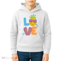 Love Summer Pineapple Cute Kids Hoodie thumb 4