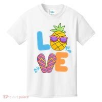 Love Summer Pineapple Cute Kids T-Shirt thumb 0