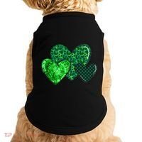 Love St Pattys Day Clover Leaf Hearts Doggie Tank thumb 0