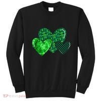 Love St Pattys Day Clover Leaf Hearts Sweatshirt thumb 0