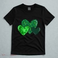 Love St Pattys Day Clover Leaf Hearts T-Shirt thumb 5