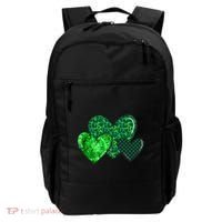 Love St Pattys Day Clover Leaf Hearts Backpack thumb 0