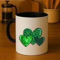 Love St Pattys Day Clover Leaf Hearts Coffee Mug thumb 4