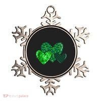 Love St Pattys Day Clover Leaf Hearts Ornament thumb 0