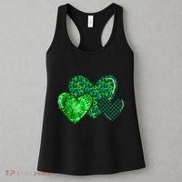Love St Pattys Day Clover Leaf Hearts Women's Tank Top thumb 3