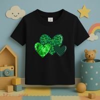 Love St Pattys Day Clover Leaf Hearts Toddler T-Shirt thumb 3