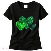 Love St Pattys Day Clover Leaf Hearts Women's T-Shirt thumb 0