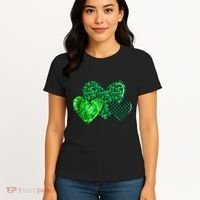 Love St Pattys Day Clover Leaf Hearts Women's T-Shirt thumb 4