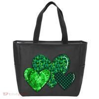 Love St Pattys Day Clover Leaf Hearts Tote Bag thumb 0