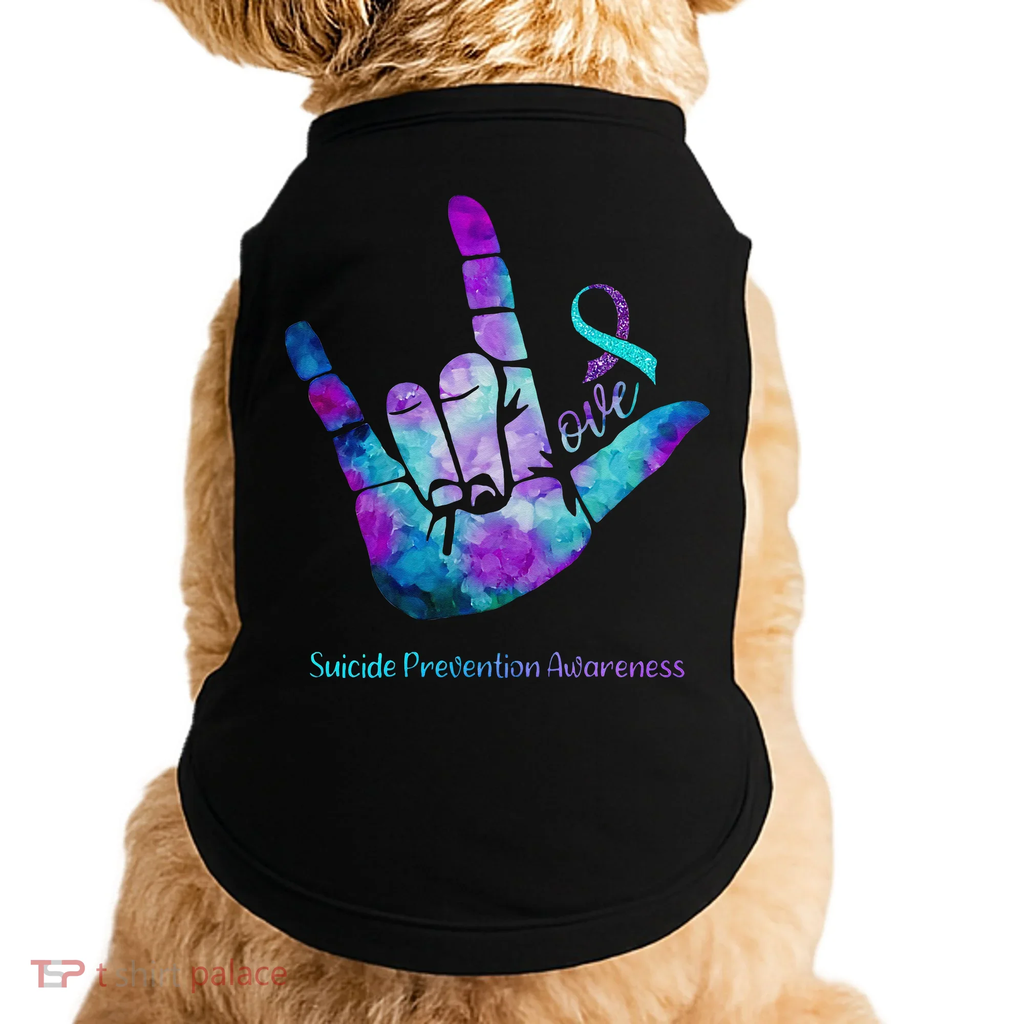 Love Suicide Prevention Awareness Doggie Tank