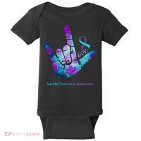 Love Suicide Prevention Awareness Baby Bodysuit thumb 0