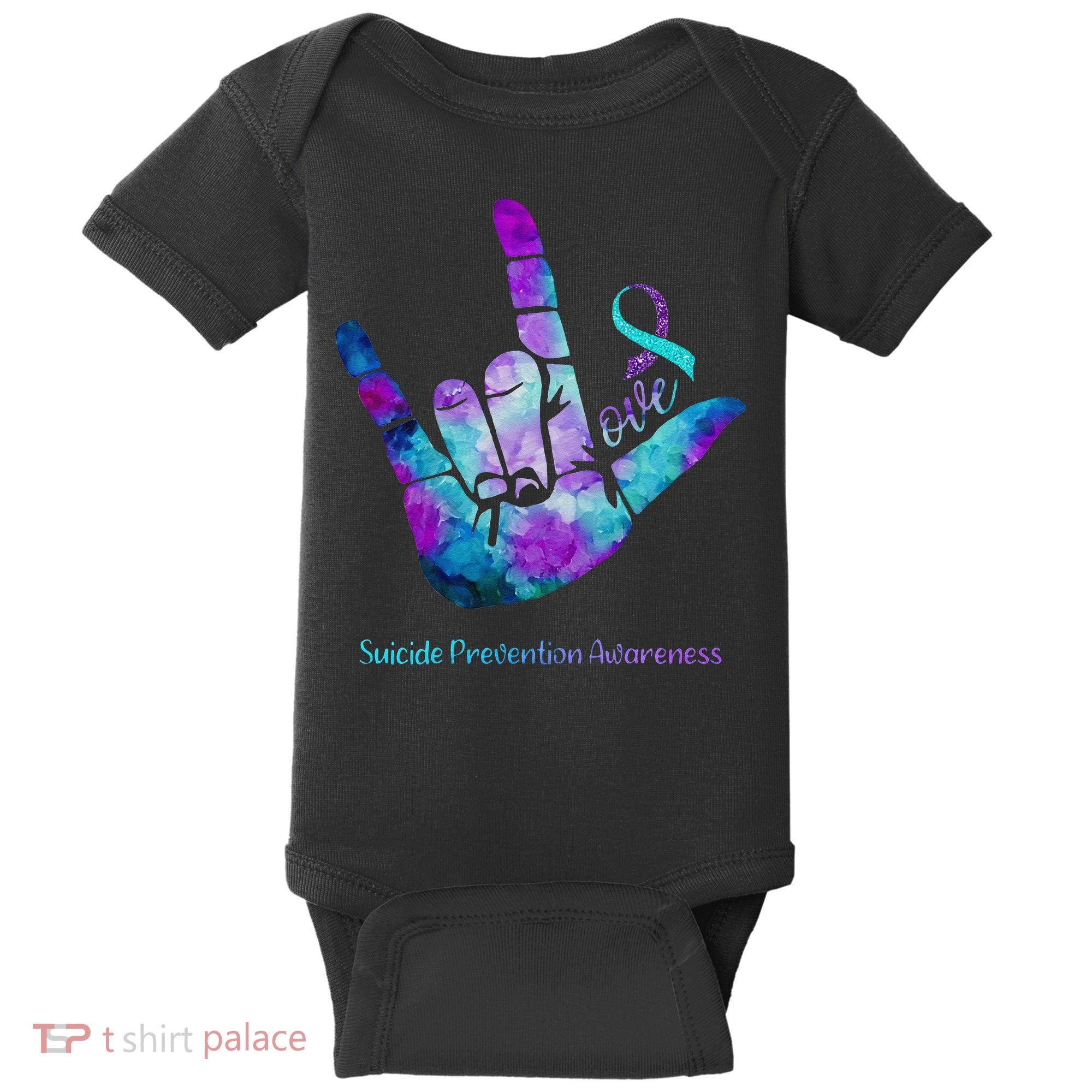 Love Suicide Prevention Awareness Baby Bodysuit