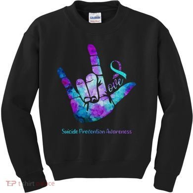 Love Suicide Prevention Awareness Kids Sweatshirt