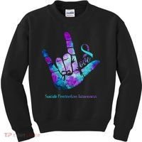 Love Suicide Prevention Awareness Kids Sweatshirt thumb 0