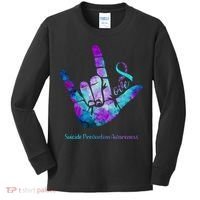 Love Suicide Prevention Awareness Kids Long Sleeve Shirt thumb 0