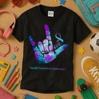 Love Suicide Prevention Awareness Kids T-Shirt thumb 3