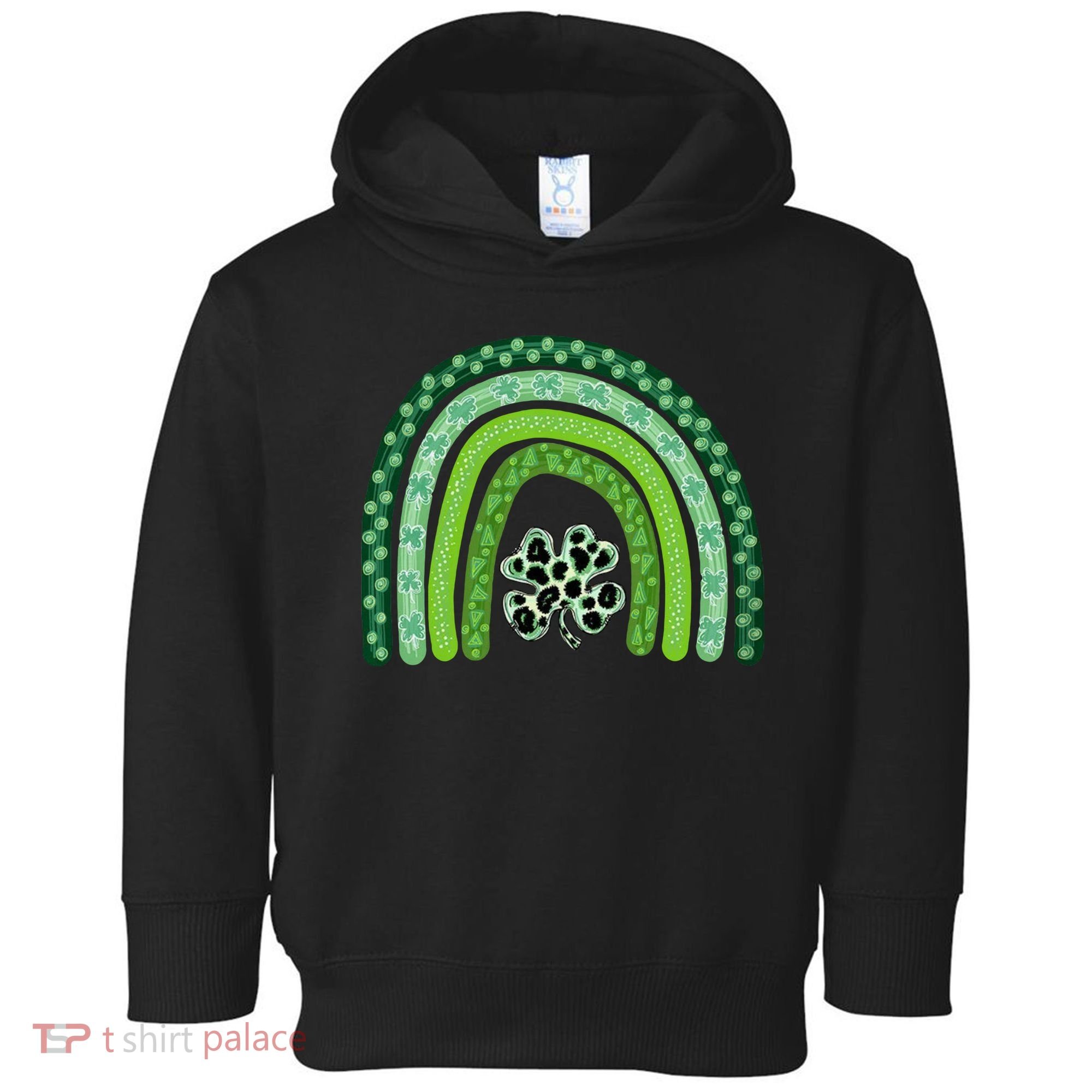 Lucky St Patrick's Day Rainbow Toddler Hoodie