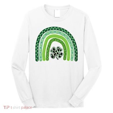 Lucky St Patrick's Day Rainbow Long Sleeve Shirt