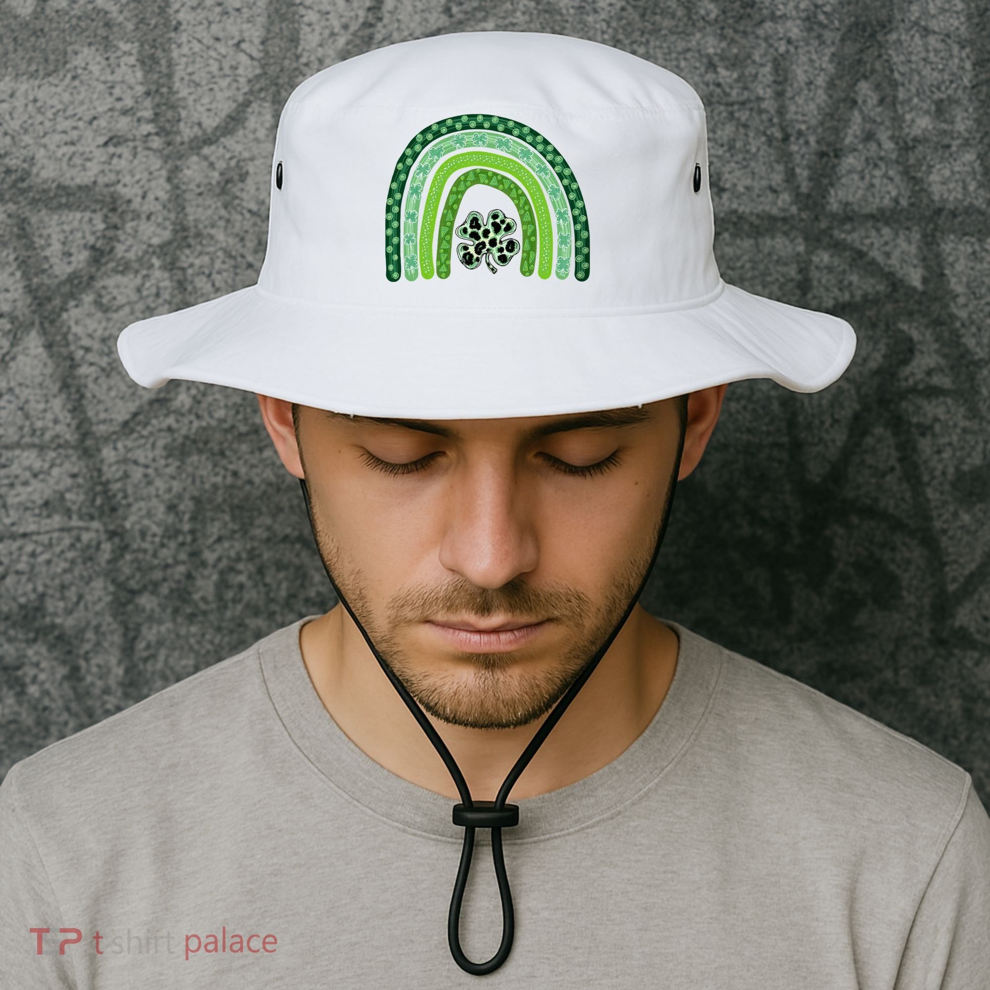 Lucky St Patrick's Day Rainbow Bucket Hat